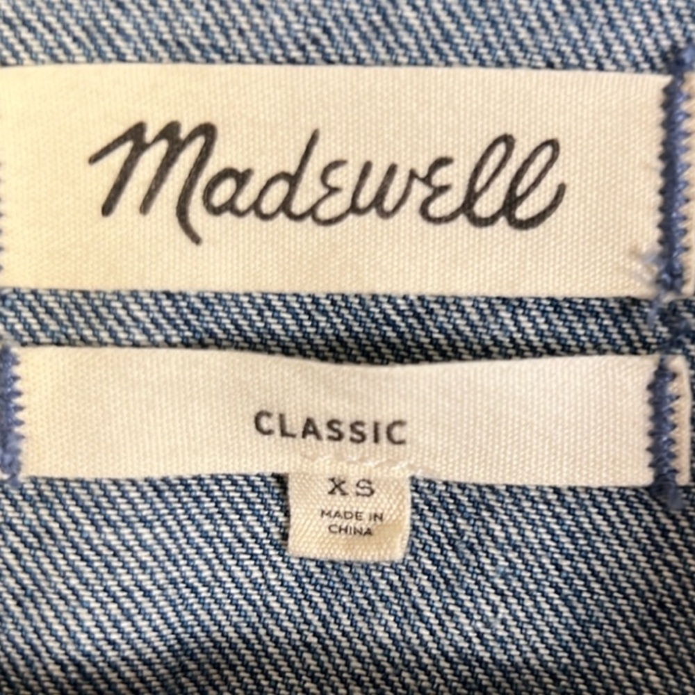 Madewell Size XS The Jean Jacket in Medford Wash Denim Classic Preppy Ca… - Picture 4 of 8